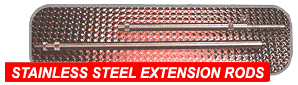 stainless steel extension rods